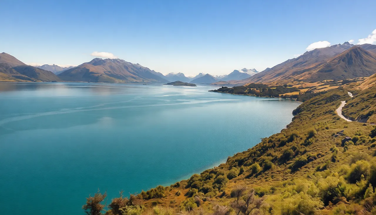 瓦卡蒂普湖 Glenorchy road Lake Wakatipu