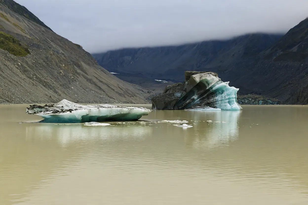 胡克山谷步道 Hooker Lake icebergs