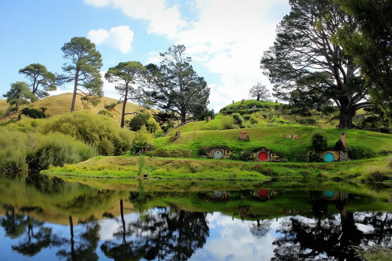 霍比屯 Hobbiton movie set