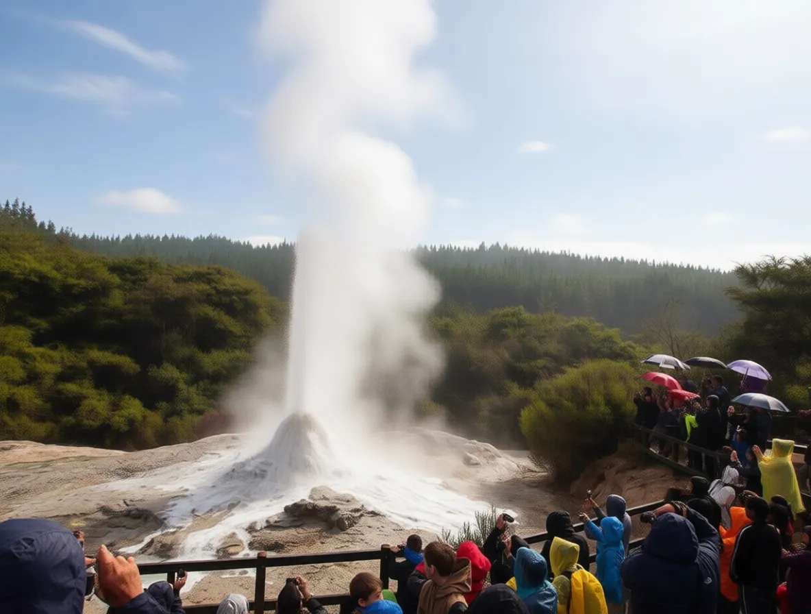 怀奥塔普地热仙境 Lady Knox Geyser