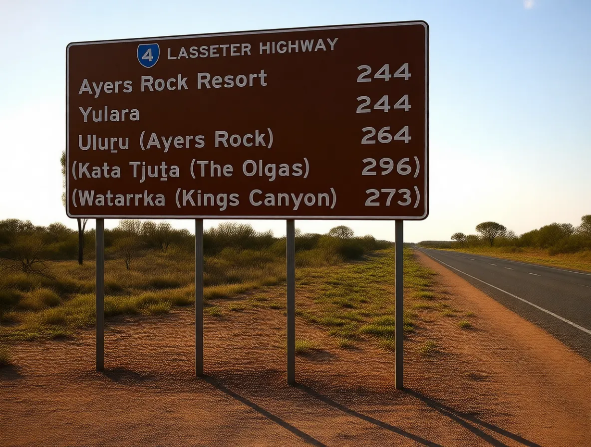 乌鲁鲁(艾尔斯岩) Lasseter Highway Uluru