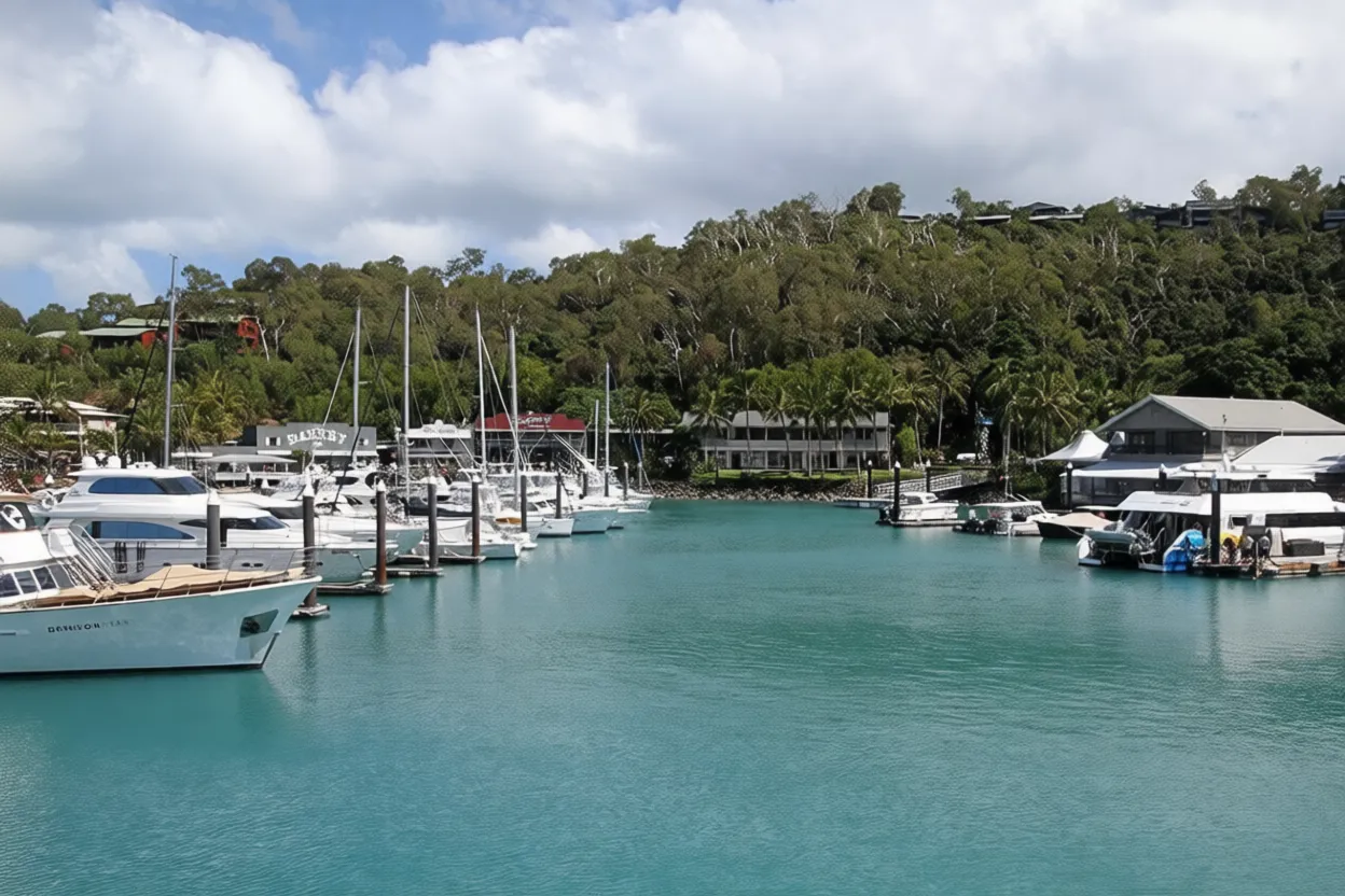 白天堂海滩 Hamilton Island marina