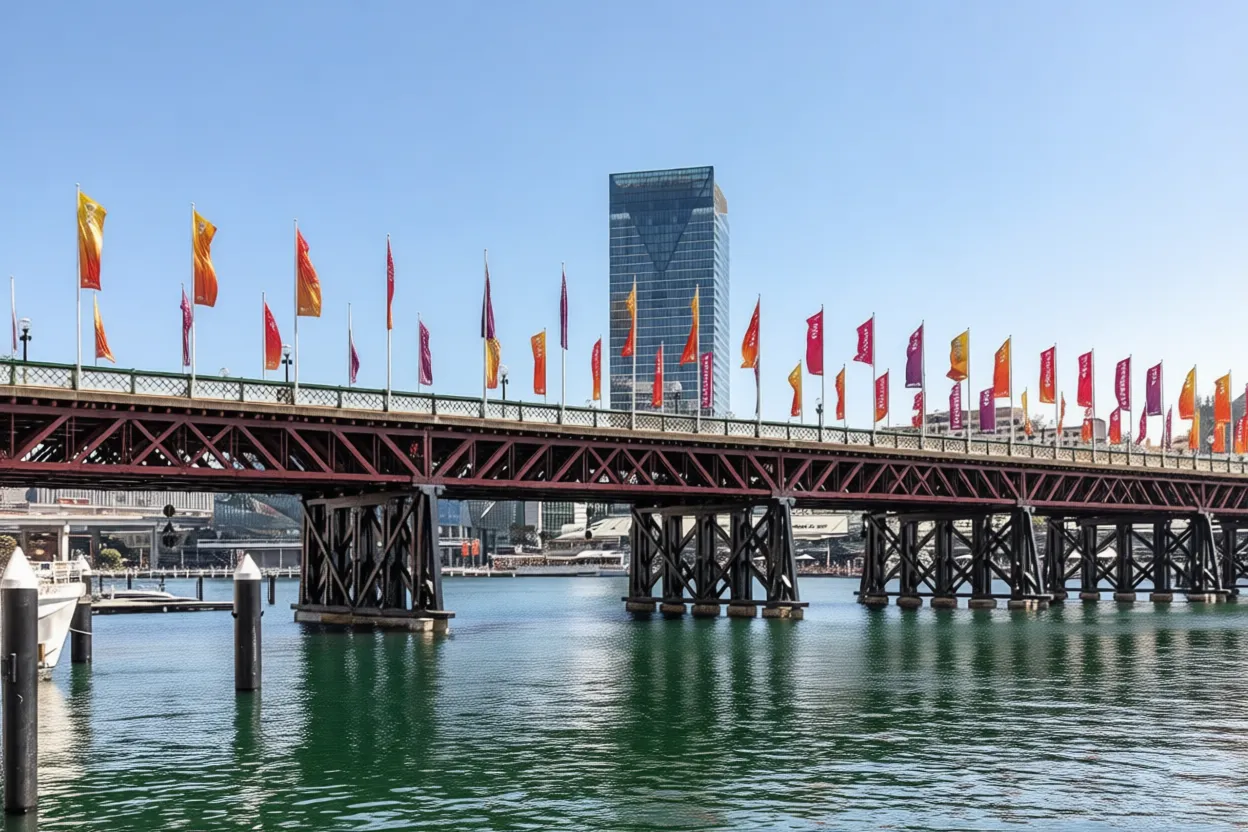 悉尼情人港 Pyrmont Bridge Darling Harbour