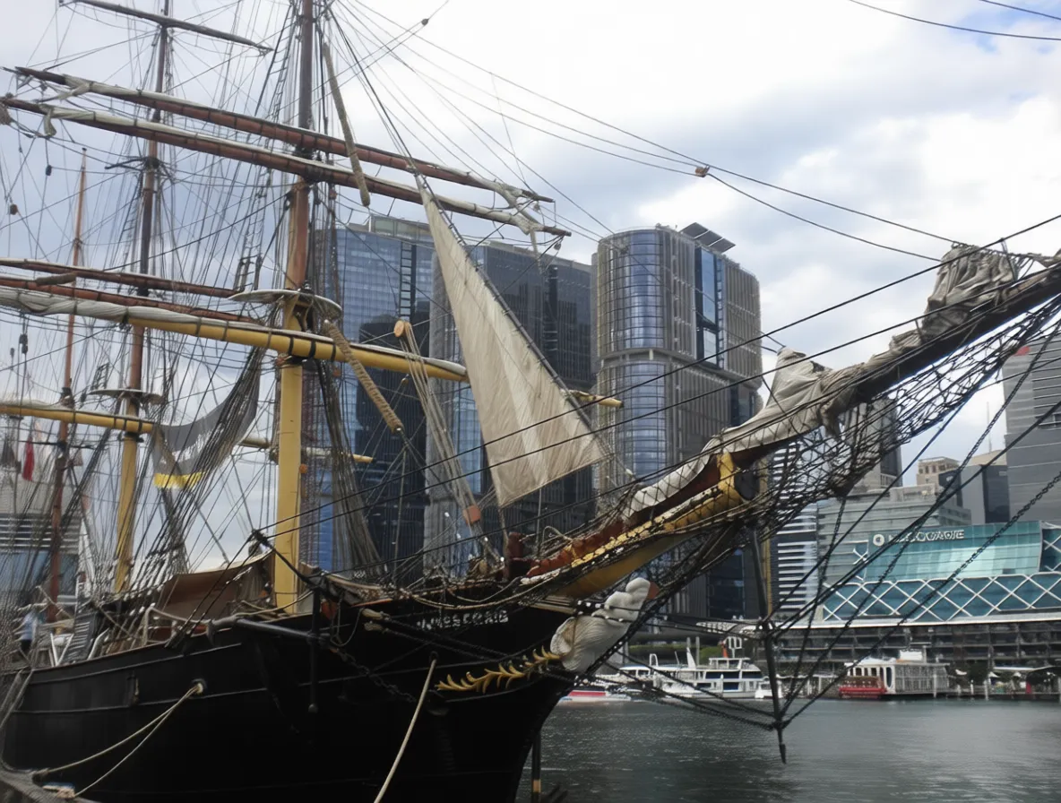 悉尼情人港 Australian National Maritime Museum James Craig