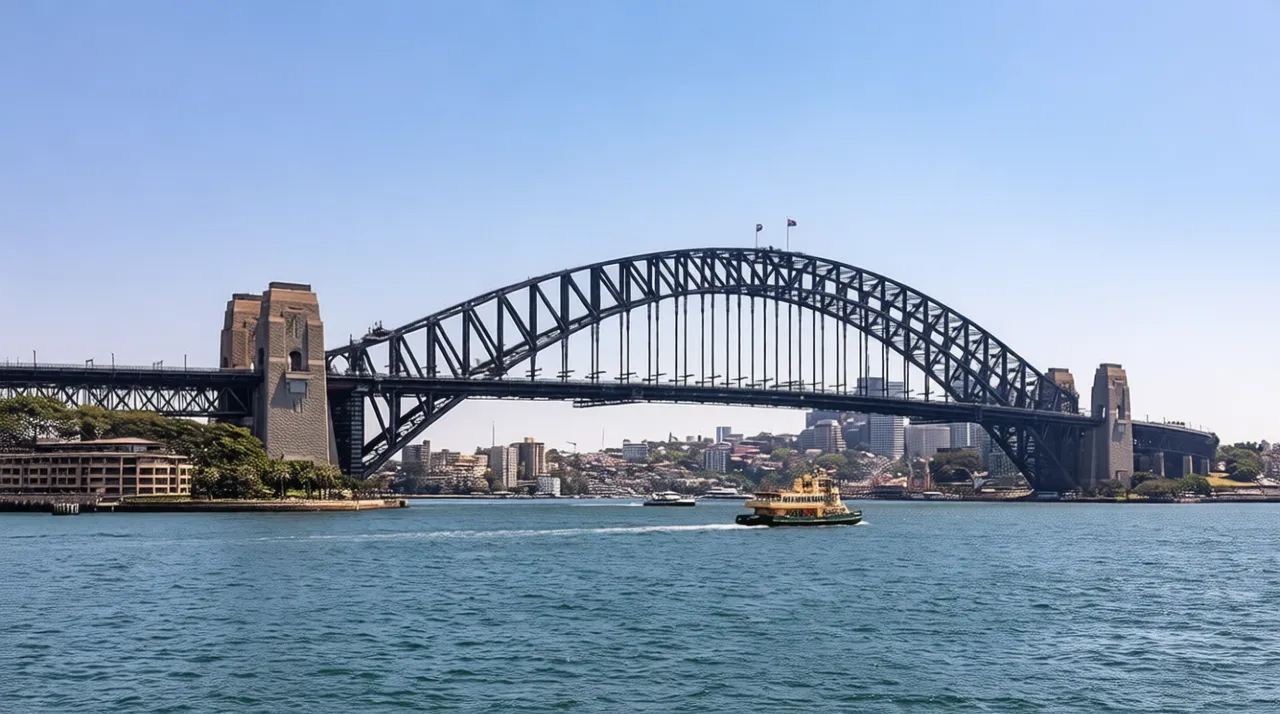 悉尼歌剧院 Sydney Harbour Bridge and Opera House from ferry