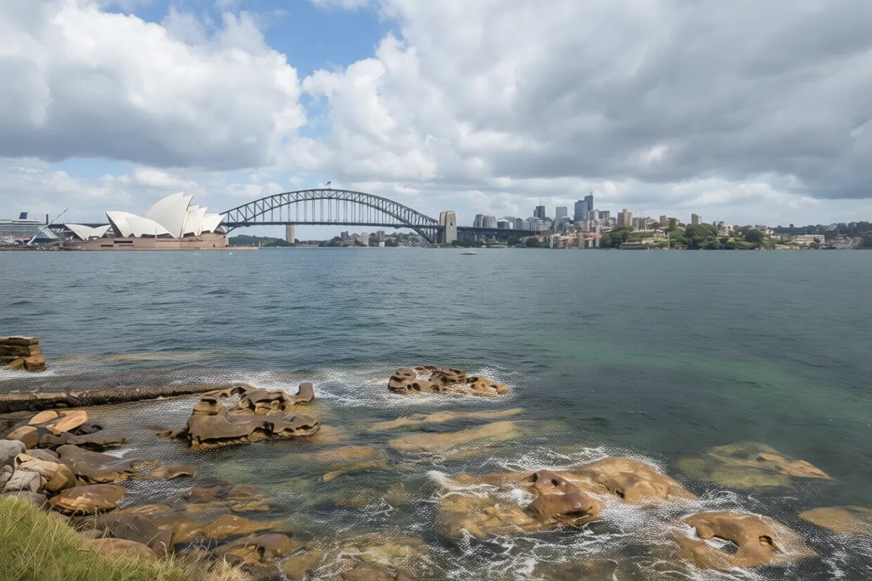 麦考里夫人椅子 Mrs Macquarie's Chair Sydney Harbour view